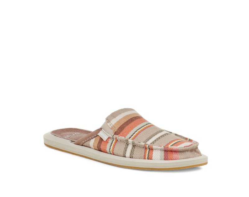 Sanuk You Got My Back Blanket Sustainable Slip On Women's Sandals Beige | Canada 180GSO